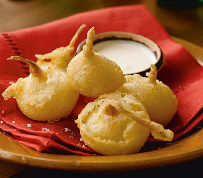 Cipolline tempura with Aioli recipe