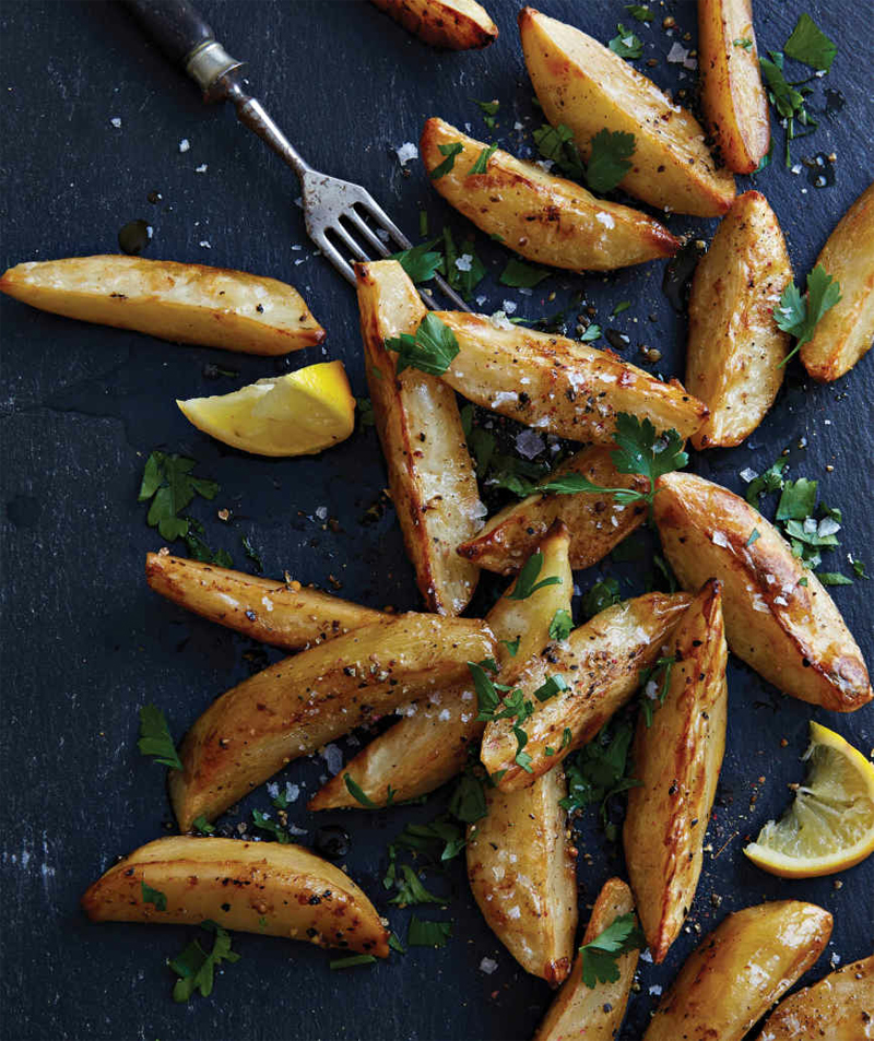 Lemony roasted potatoes recipe