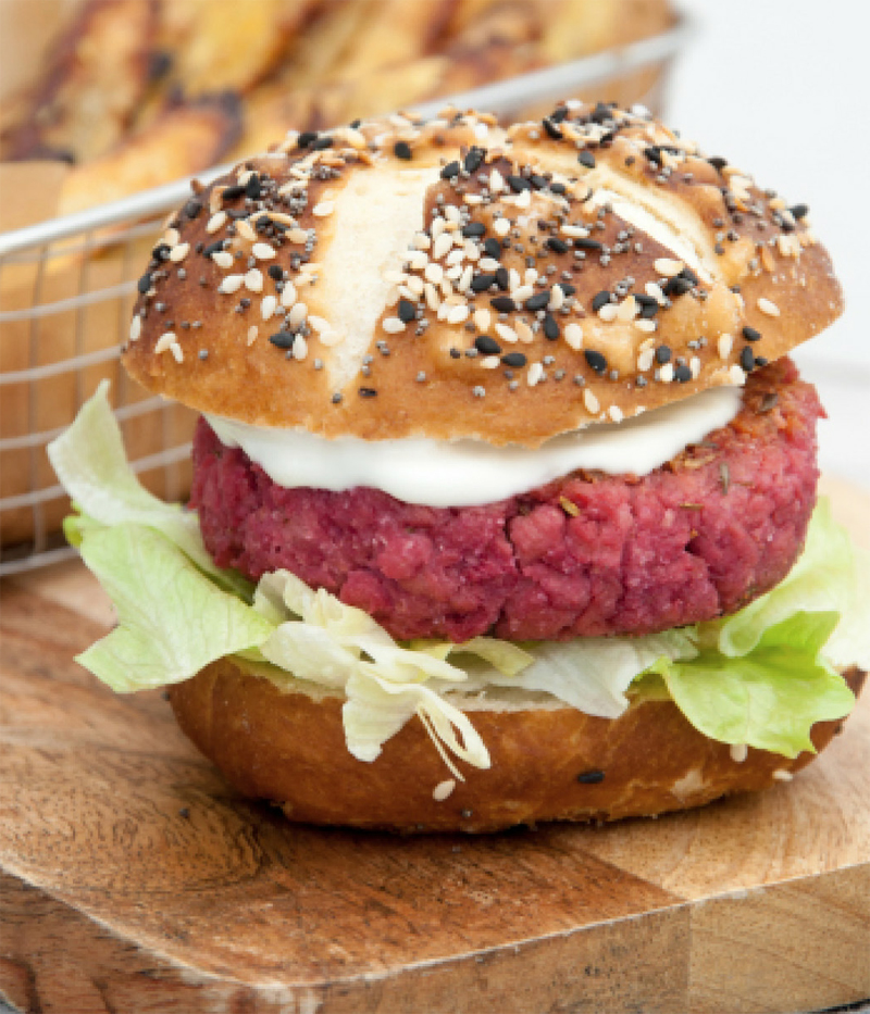 Red beet burger recipe