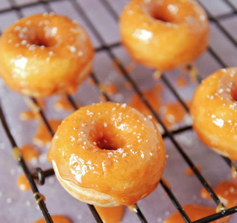 Salted caramel mini donut recipe