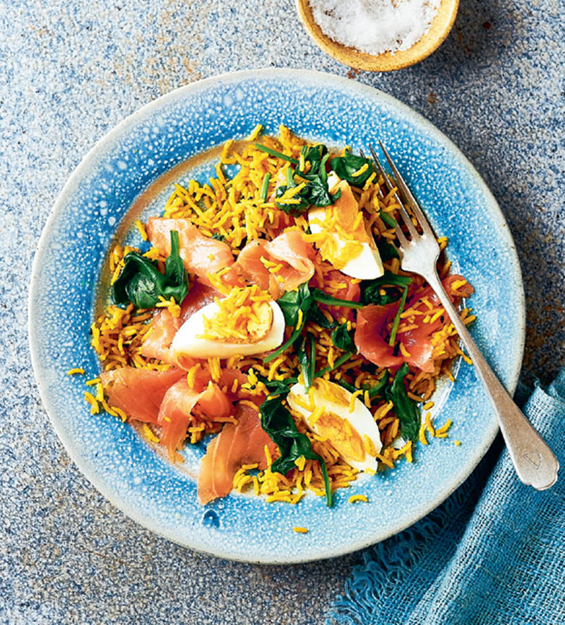 Smoked salmon kedgeree recipe