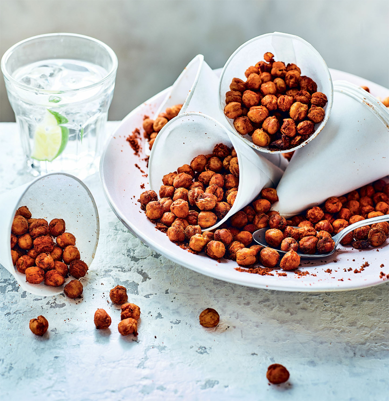 Spicy roasted chickpeas recipe