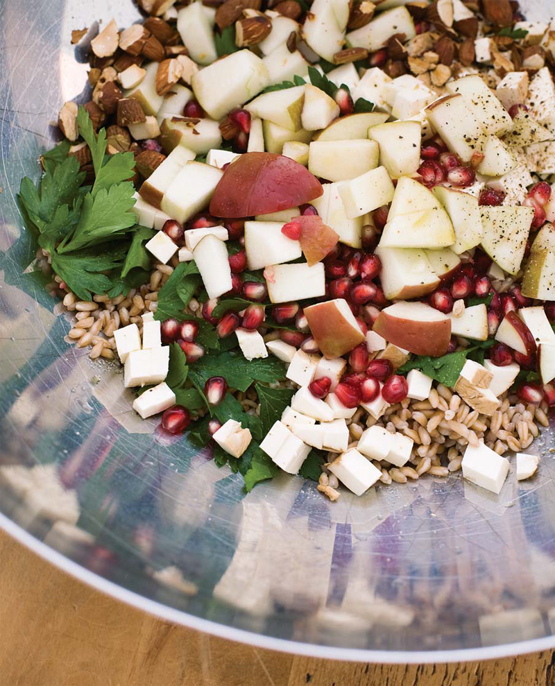 Winter farro salad recipe