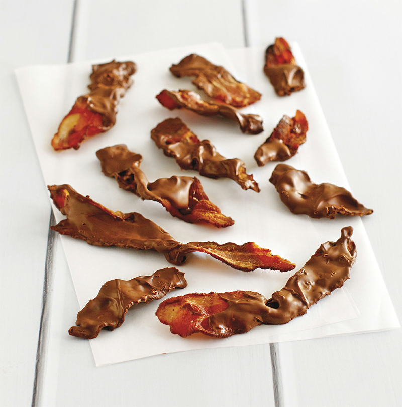 Chocolate-covered maple bacon recipe