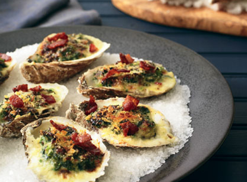 Classic oysters Rockefeller oysters straight up with mignonette recipe