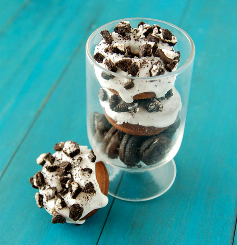 Cookies and cream mini donuts recipe