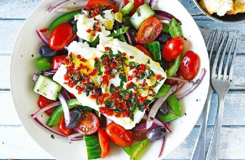 Greek feta salad recipe