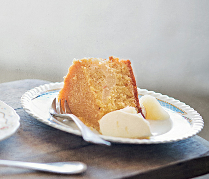 Pear and polenta cake recipe