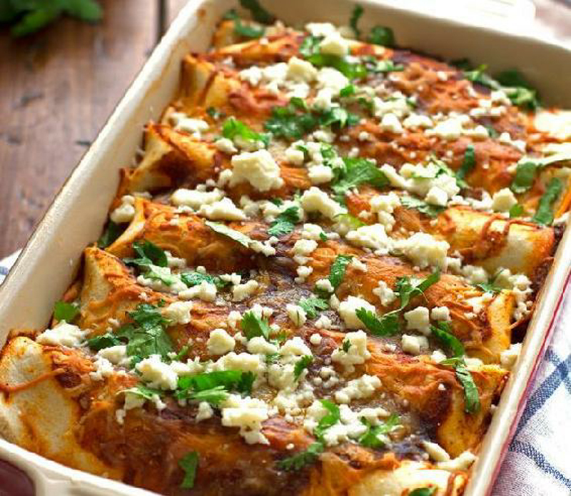 Rice black bean enchiladas recipe