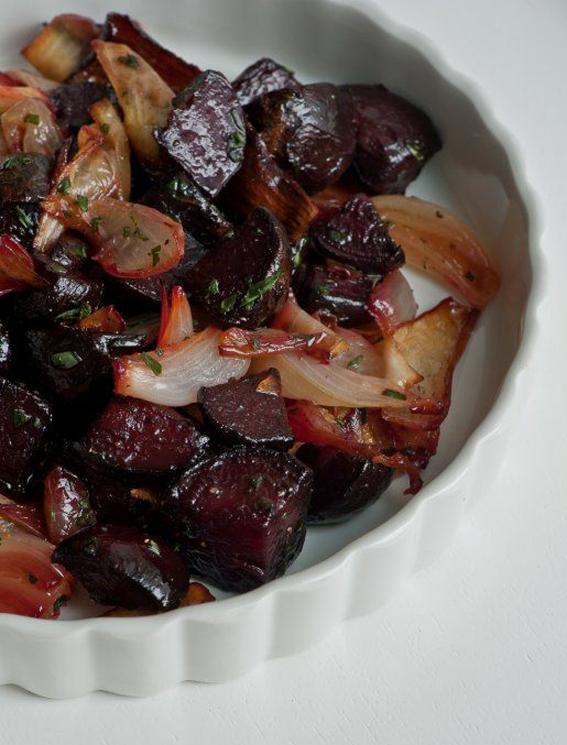Roasted beets and onions recipe