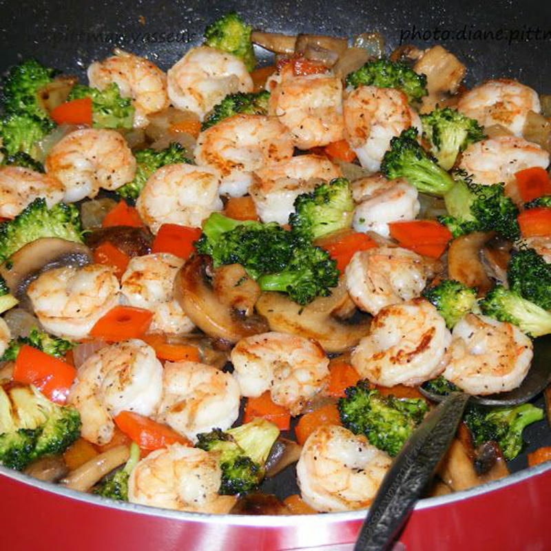 Shrimp stir-fry recipe