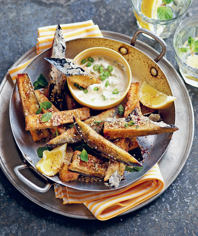 Aubergine & sumac fries recipe