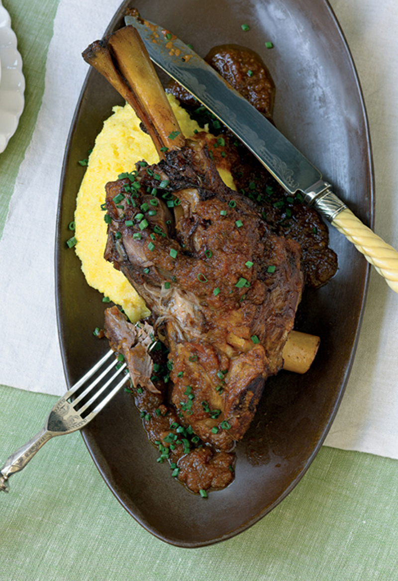 Braised lamb shanks recipe