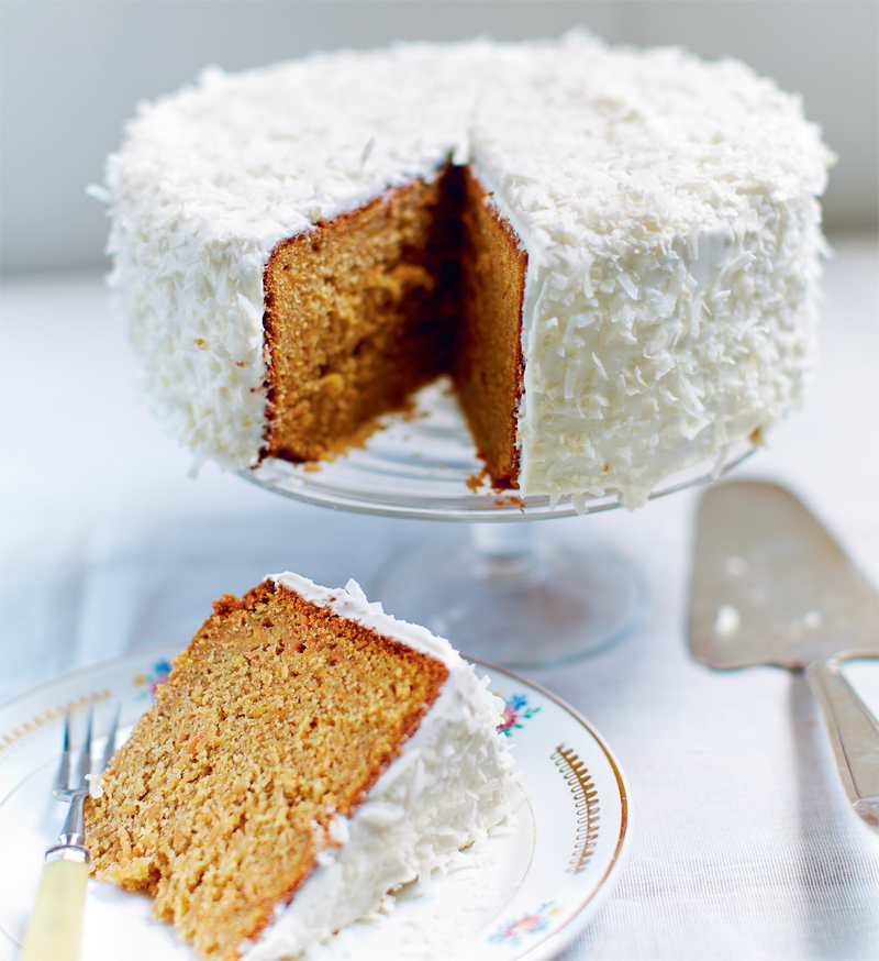 Carrot and coconut cake recipe