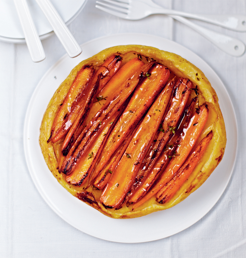 Carrot tarte tatin recipe
