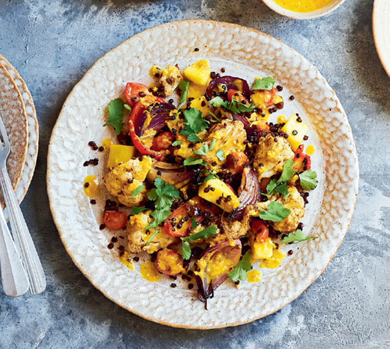 Cauliflower, sultana & mango salad recipe