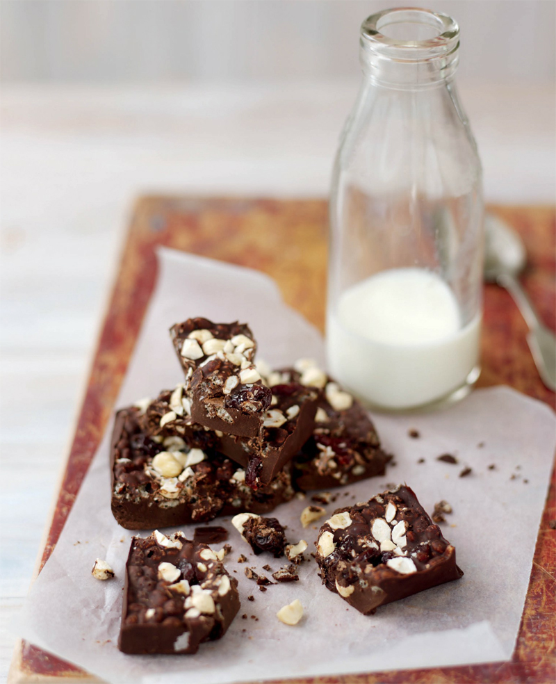 Chocolates, fruit, and nut bark recipe