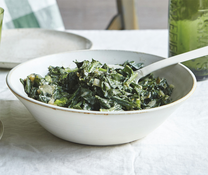 Creamed collard greens recipe