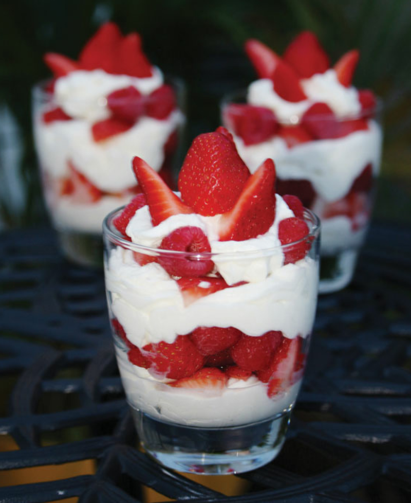 Fruit parfait with ricotta recipe