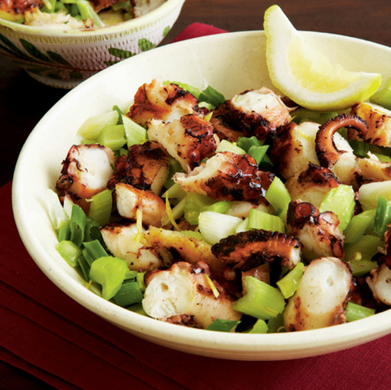 Grilled octopus salad recipe