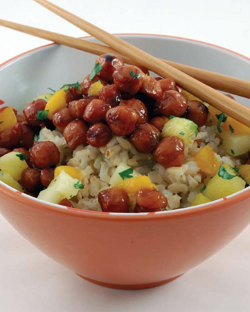 Hawaiian chickpea teriyaki recipe