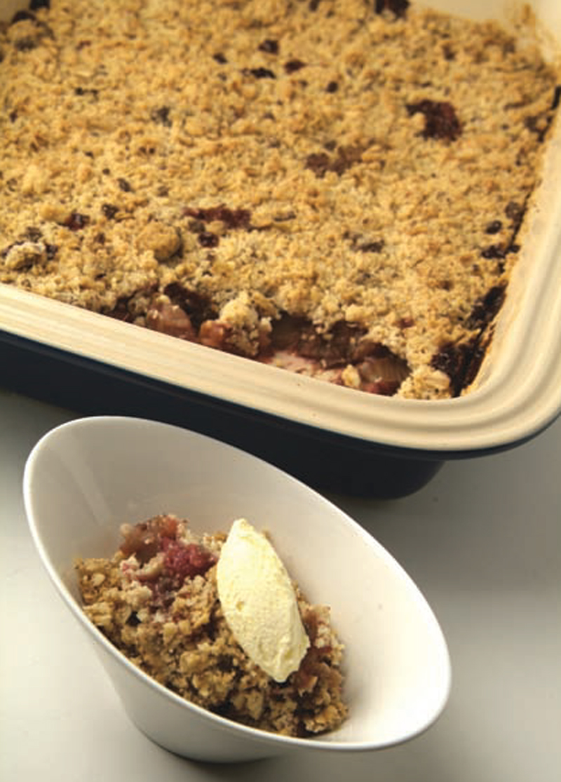 Rhubarb crumble recipe