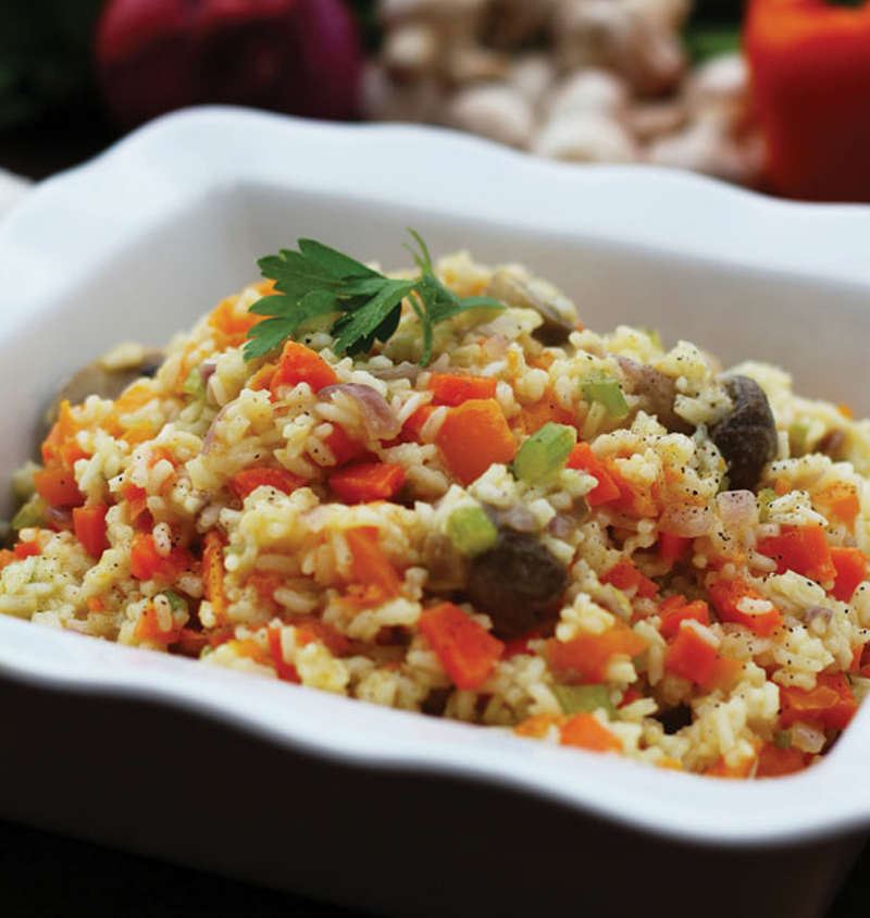 Rice with vegetables recipe