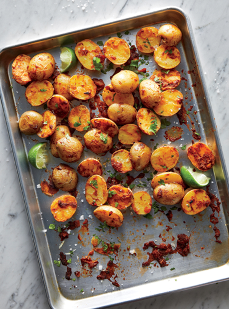 Salsa-roasted potatoes recipe