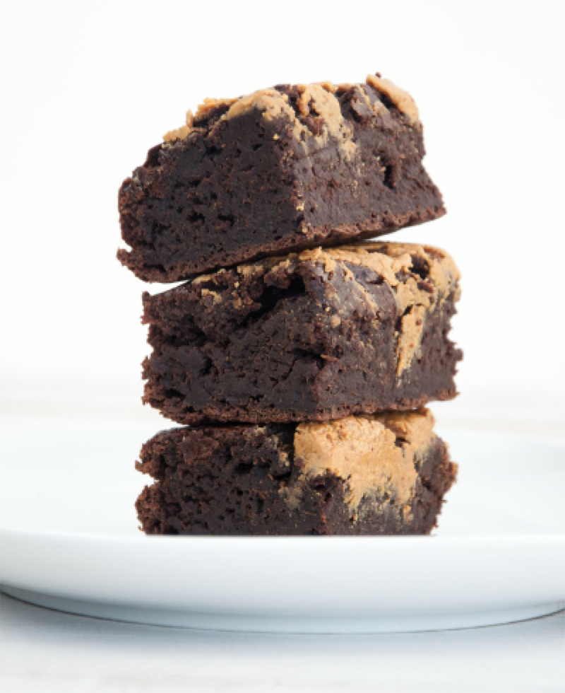 Salted peanut butter brownies recipe