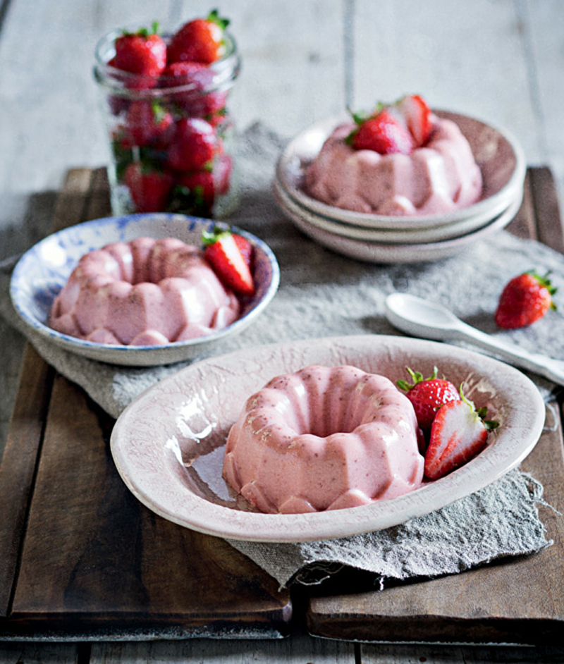 Strawberry and cassis valentine creams recipe