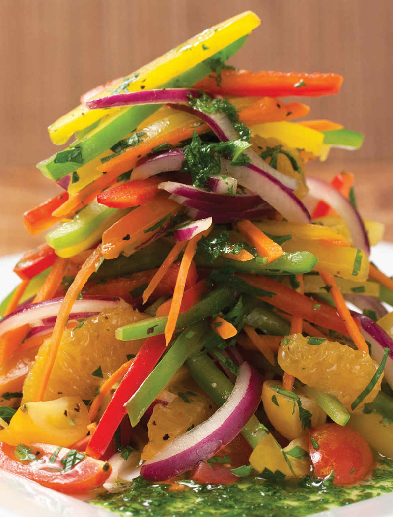 Arugula orange pepper salad recipe