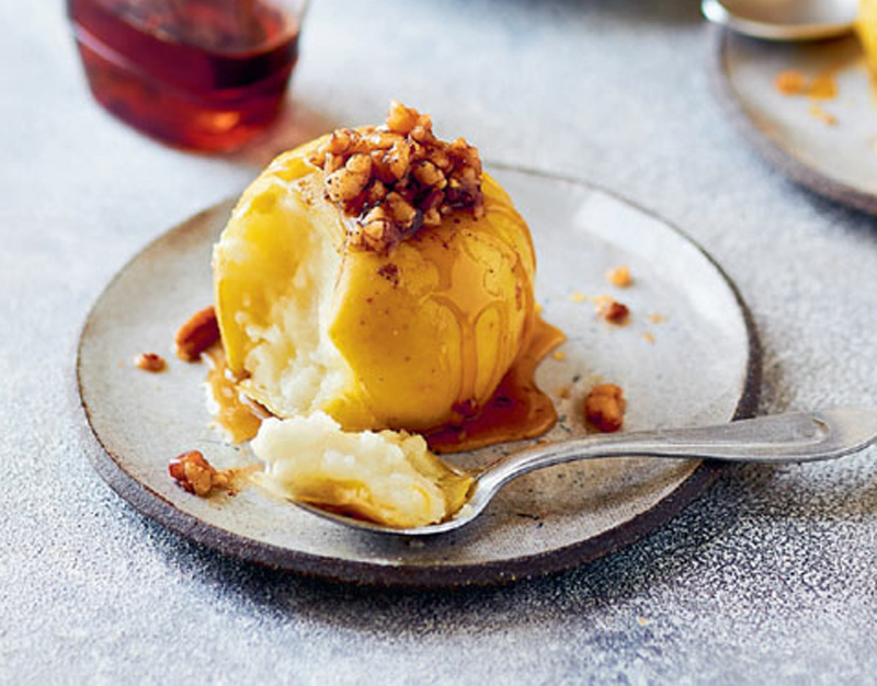 Baked apples with nutty filling recipe