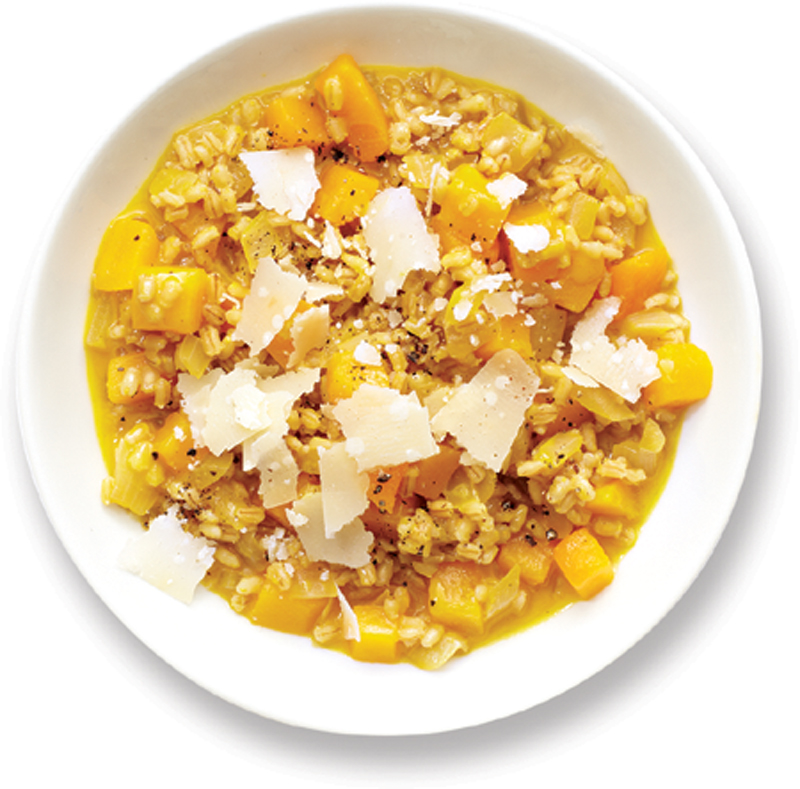 Butternut squash and barley risotto recipe