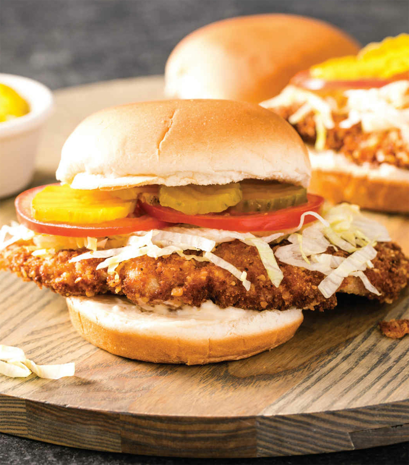 Fried pork sandwiches recipe