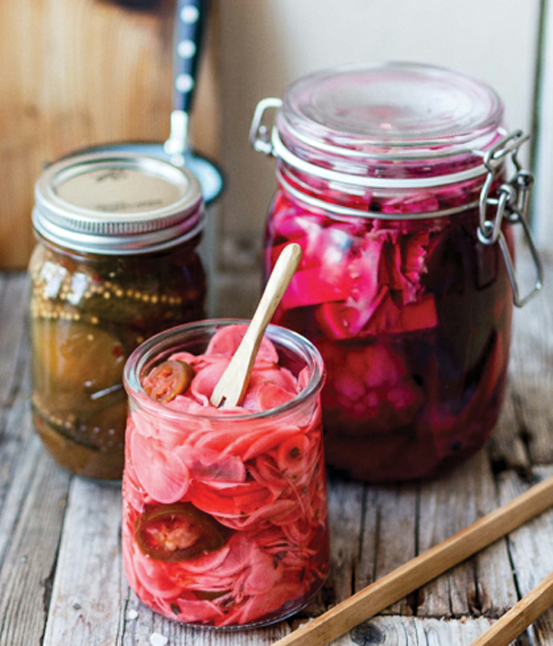 Hot pickled radishes with fresh jalapenos recipe