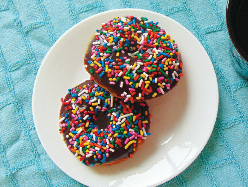 Mad, sad, and glad chocolate donuts recipe