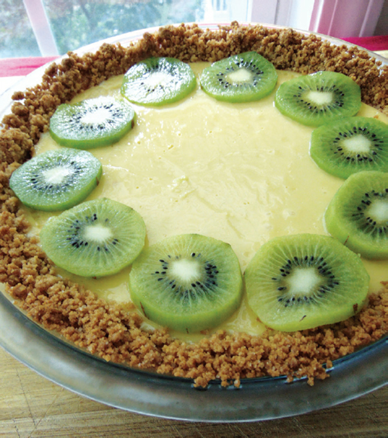 Memorable kiwi-lime pie recipe