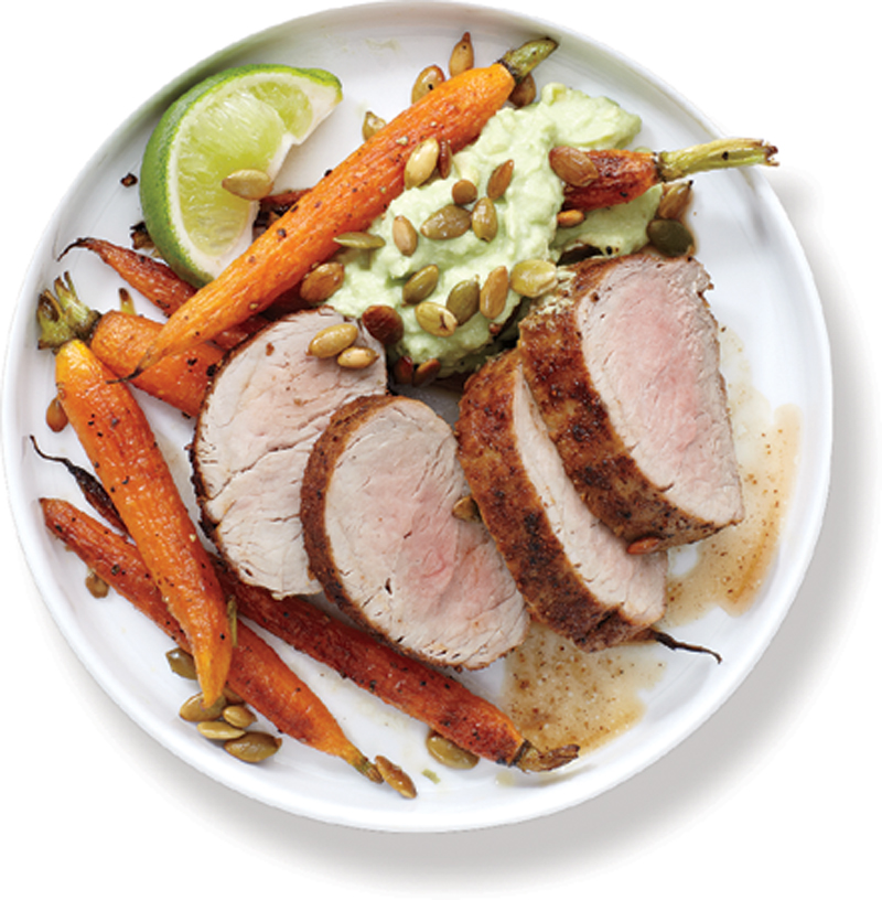 Mexican pork loin and carrots recipe