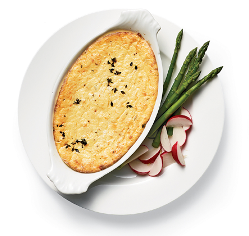 Baked ricotta with parmesan and herbs recipe