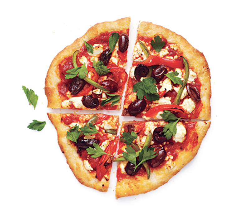 Bell pepper and feta pizza recipe