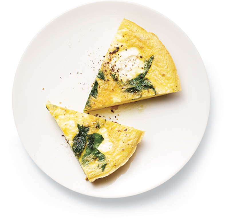 Chard and ricotta frittata recipe