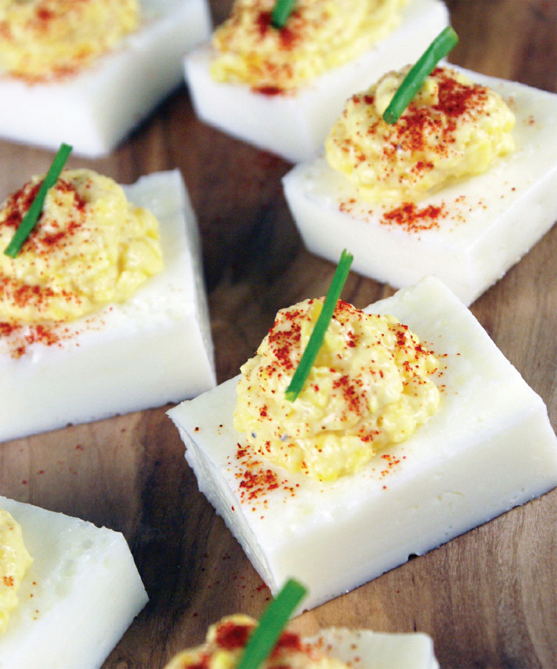 Deviled eggs squared recipe