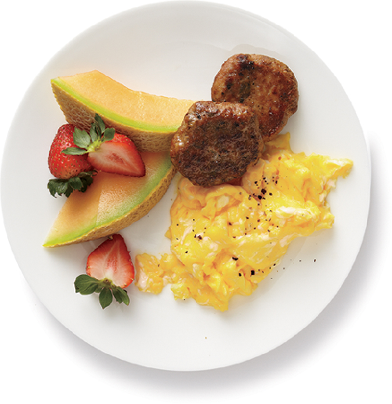 Eggs with turkey breakfast sausage recipe