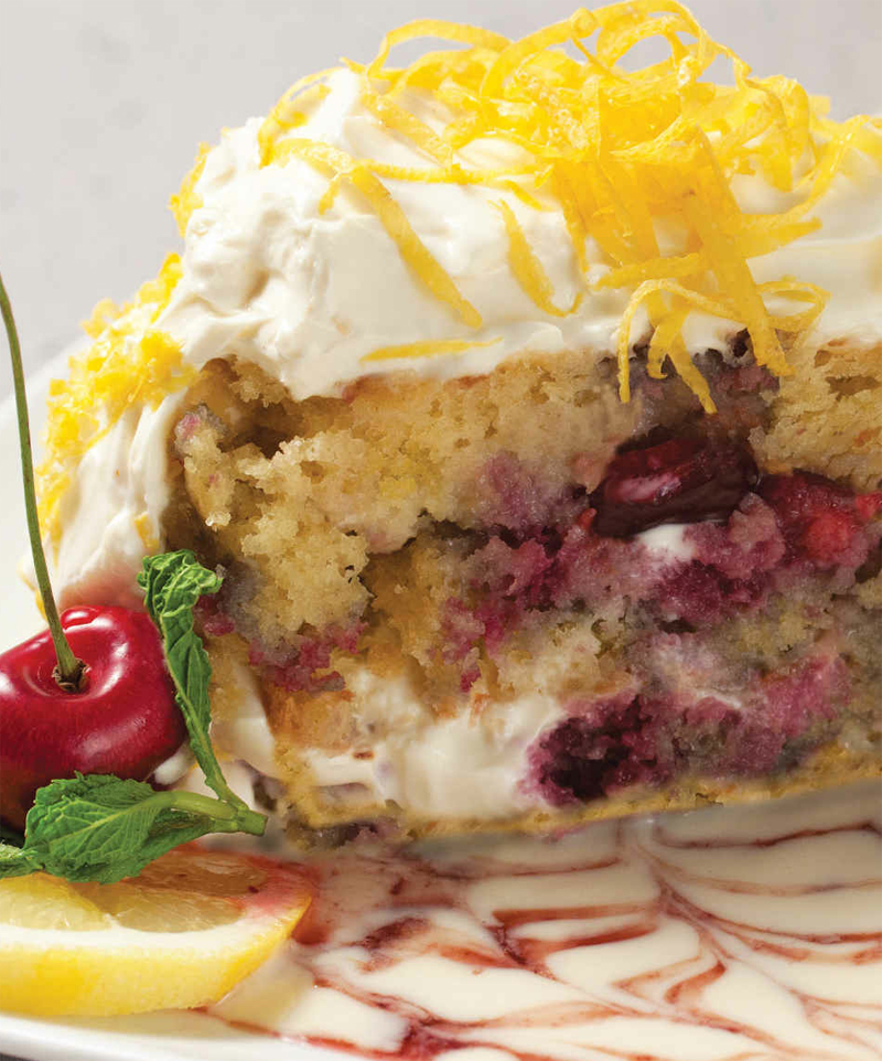 Lemon cherry cake recipe