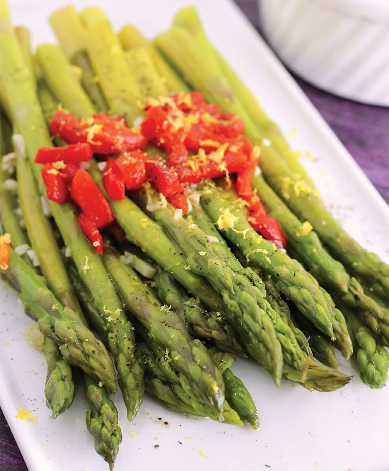 Lemony garlic asparagus recipe