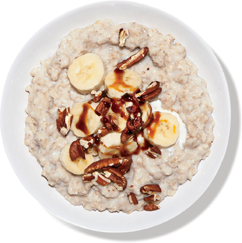 Oatmeal with banana and molasses recipe