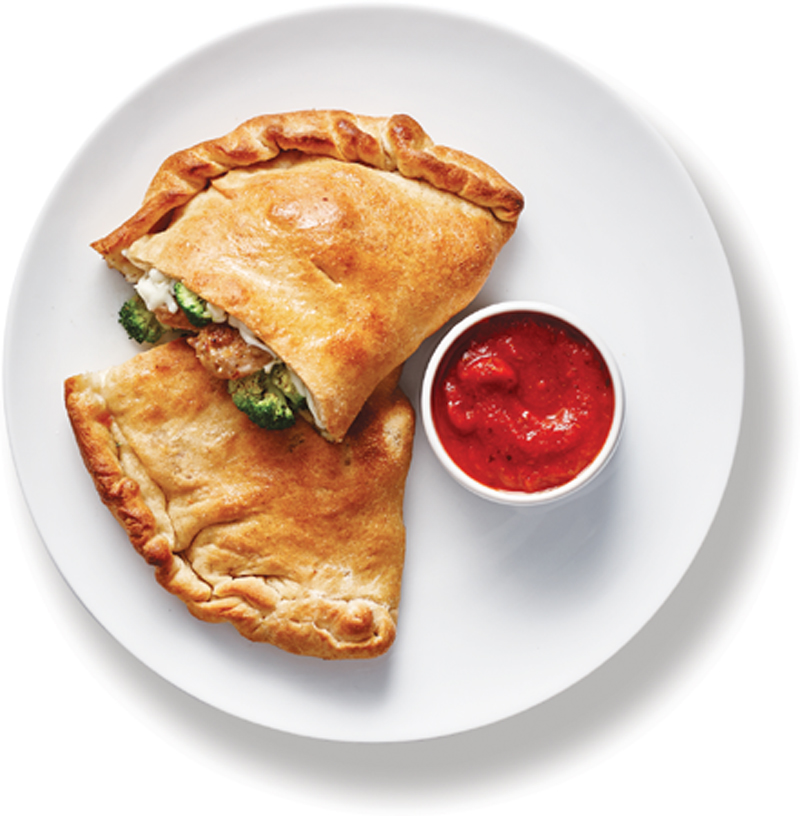 Sausage and broccoli calzones recipe