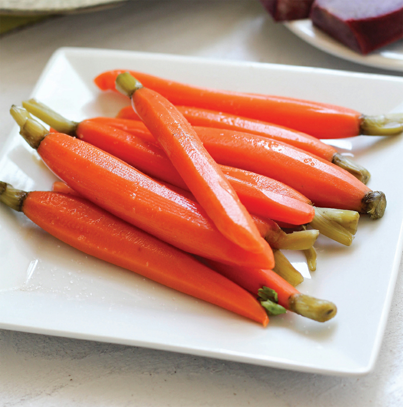 Steamed carrots recipe