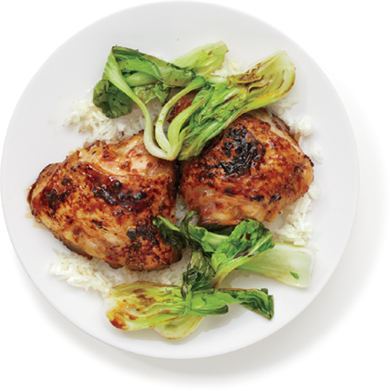 Teriyaki chicken with bok choy recipe