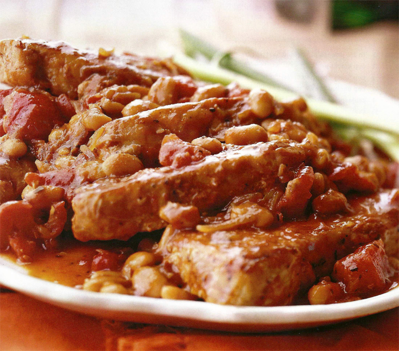 Tomato sauced pork chops recipe